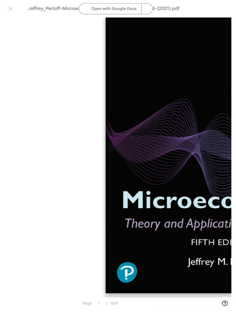 Microeconomics Course Materials PDF | PDF