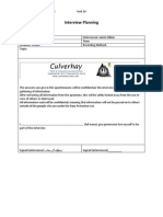 Task 1 Interview Plan Sheet