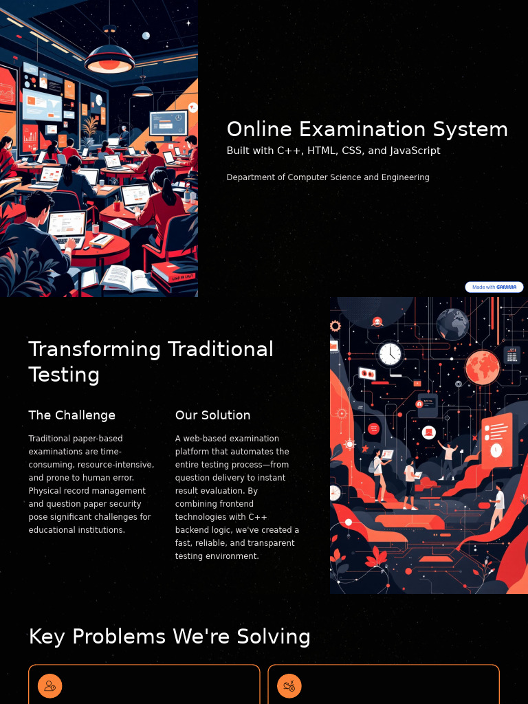 Online Examination System Overview | PDF | Java Script | Cloud Computing
