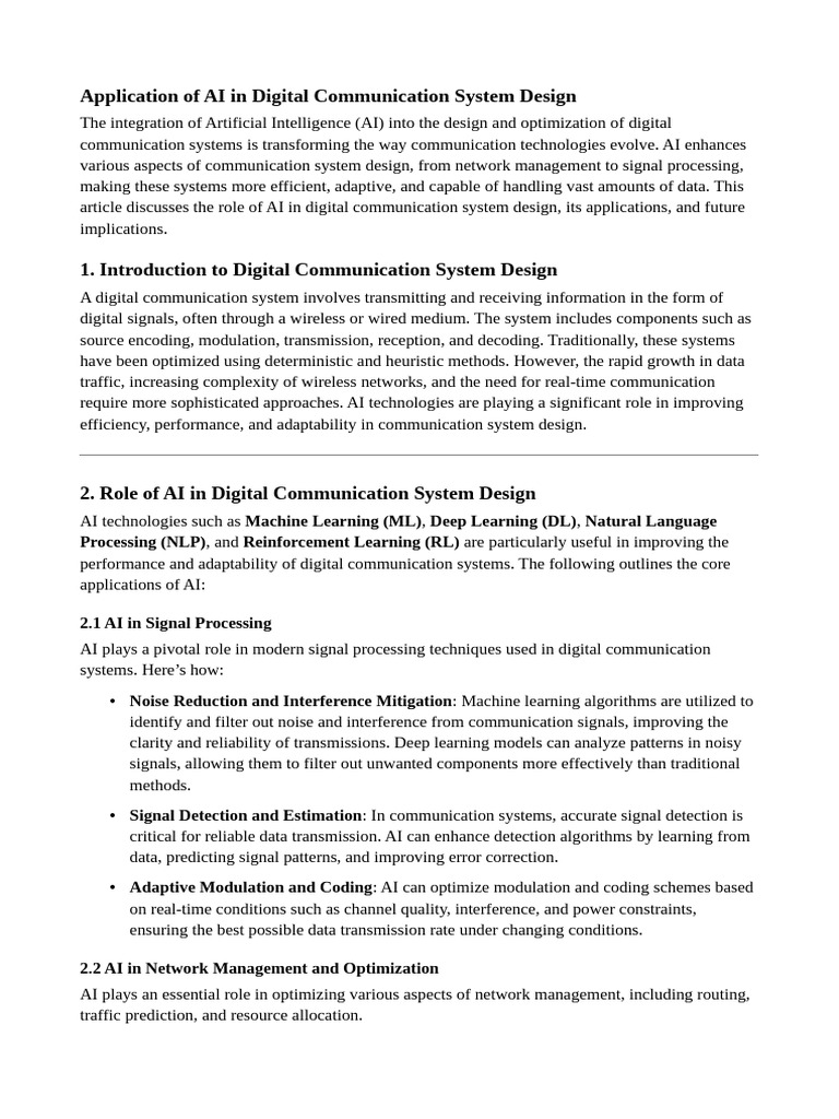 Application of AI | PDF | Data Compression | Computer Network