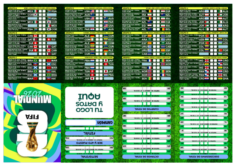 Creative - Fixture - Mundial 2026 - Modelo 02 | PDF