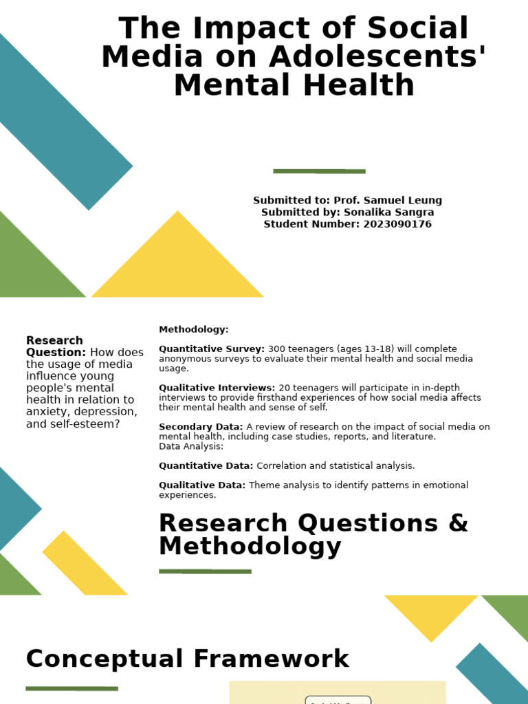 Social Media's Effects on Teen Mental Health | PDF | Adolescence ...
