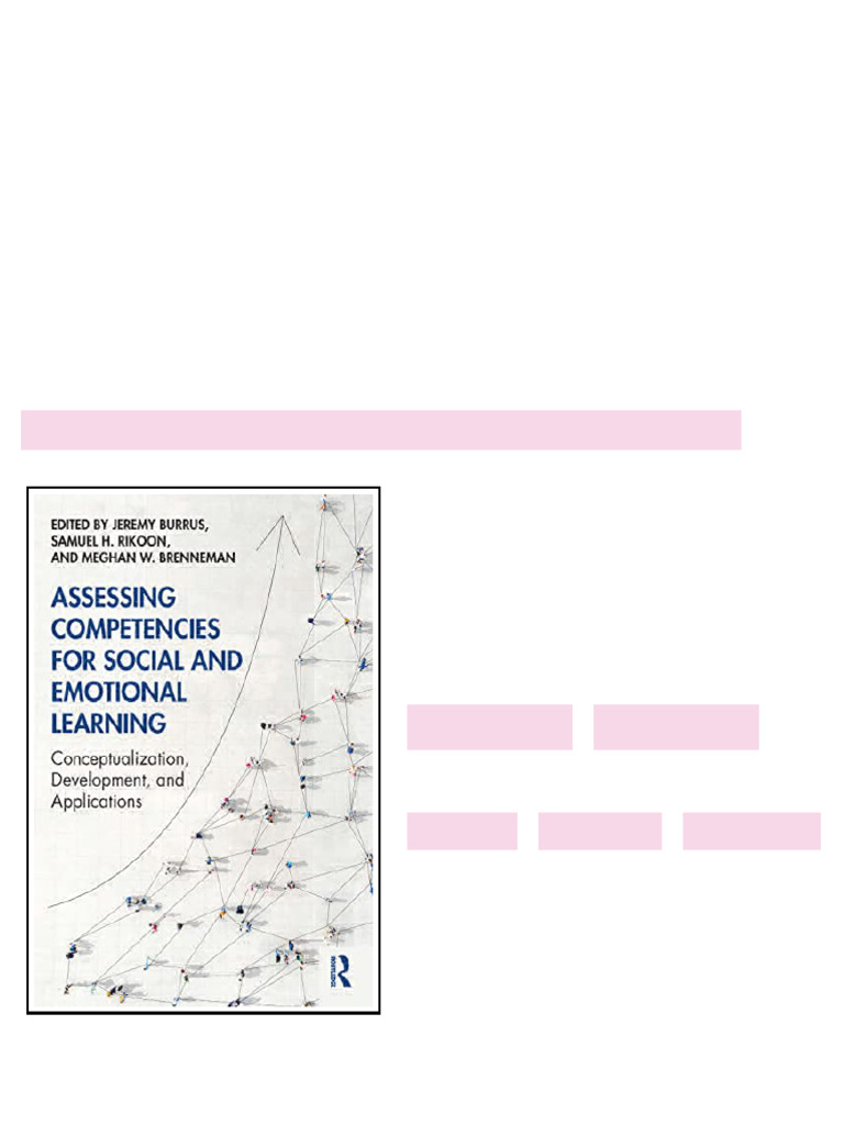 (Ebook) Assessing Competencies for Social and Emotional Learning ...