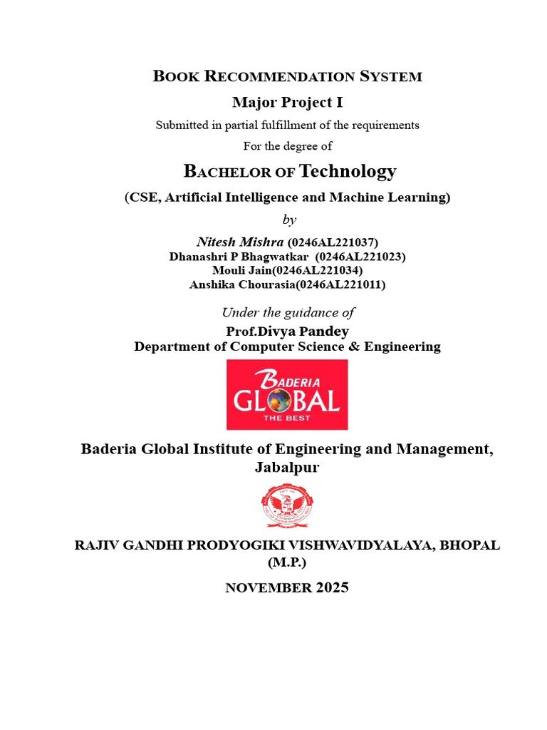 Intelligent Book Recommendation System | PDF | Software Testing | Usability