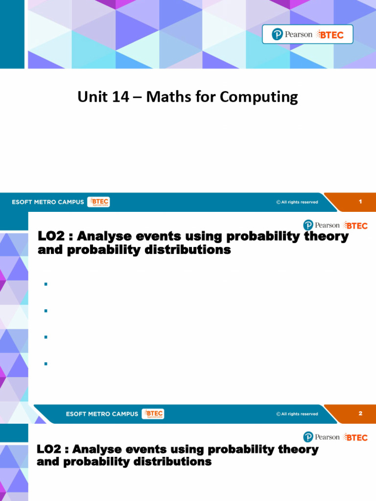 Probability Theory in Computing | PDF | Probability Distribution | Variance