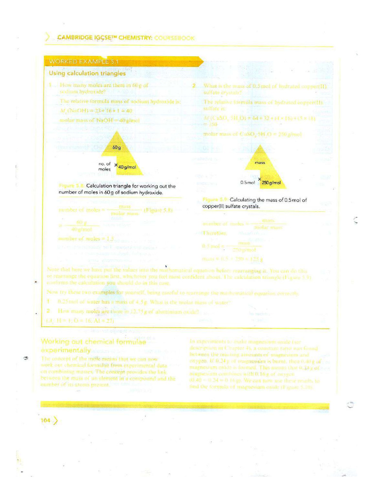 Moles Questions | PDF
