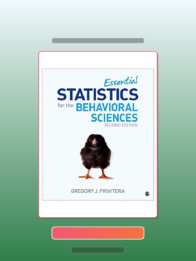 Test Bank for Essential Statistics for the Behavioral Sciences 2nd by ...