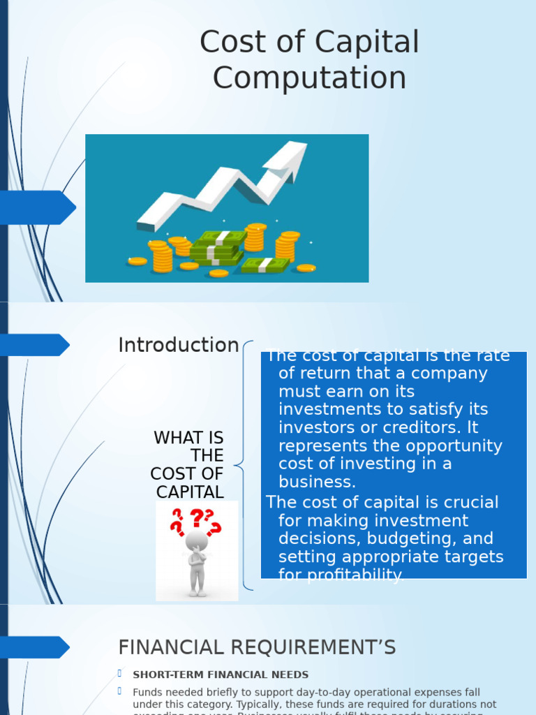 Understanding Cost of Capital Analysis | PDF | Cost Of Capital | Net ...