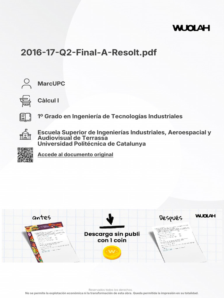 Wuolah Free 2016 17 Q2 Final a Resolt | PDF