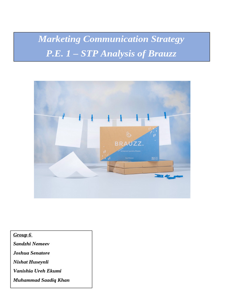 Brauzz Laundry Detergent STP Analysis | PDF | Laundry