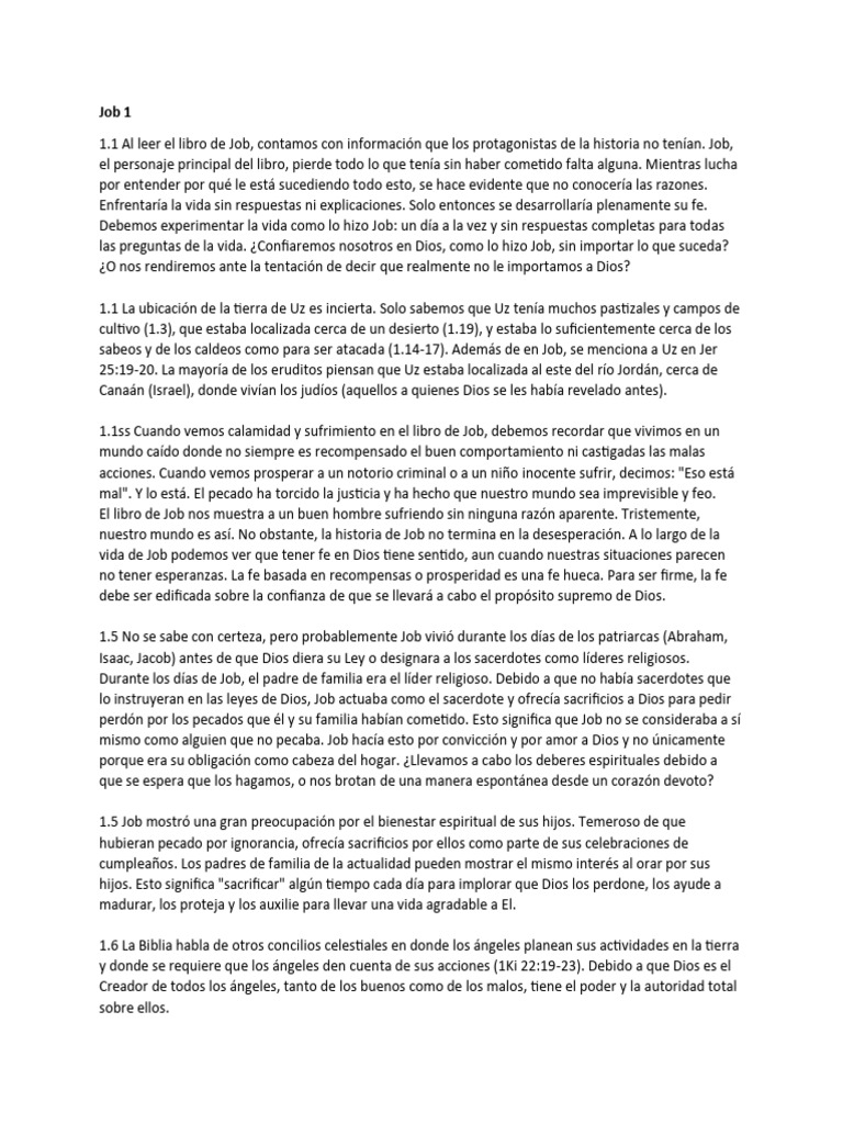 Lecciones de fe en el libro de Job | PDF | Libro de trabajo | Sufrimiento