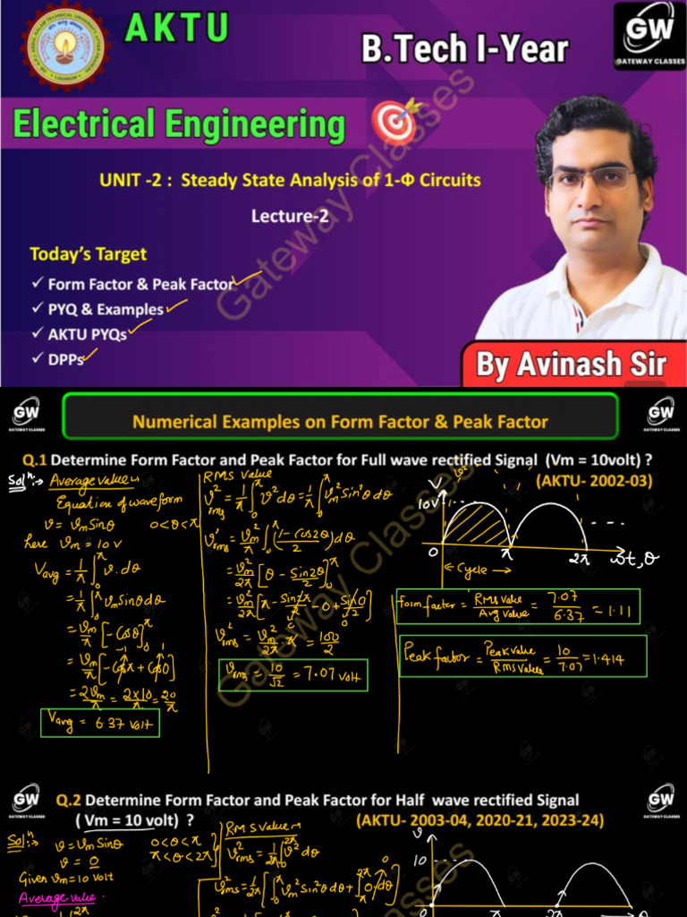 Basic Electrical Unit 2 Lec 2 | PDF