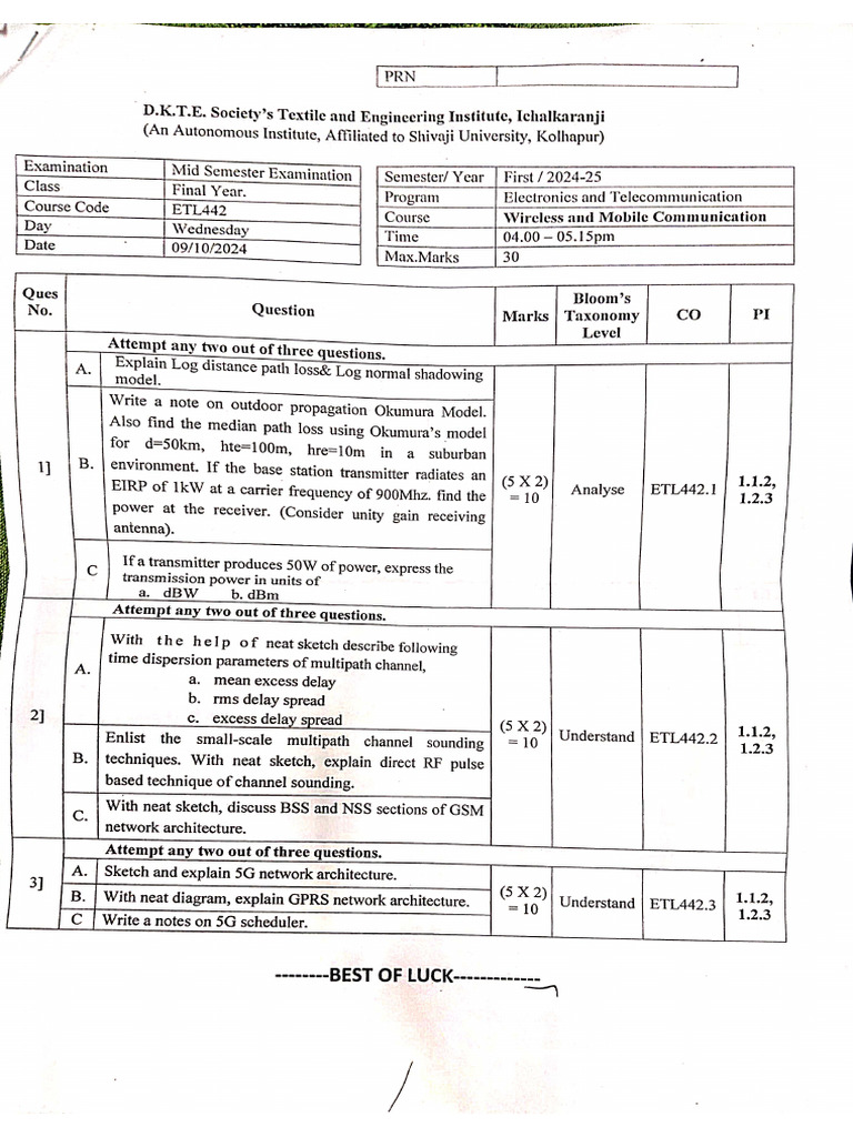 MiD SeM - 7 Sem | PDF