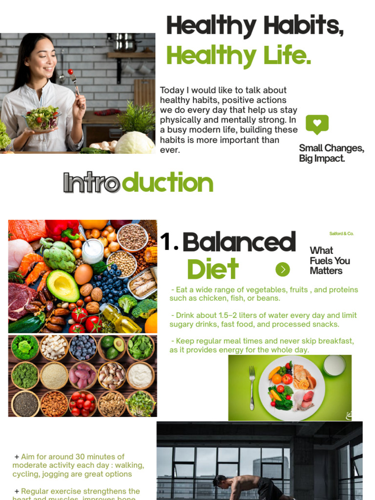 Essential Healthy Habits for Life | PDF