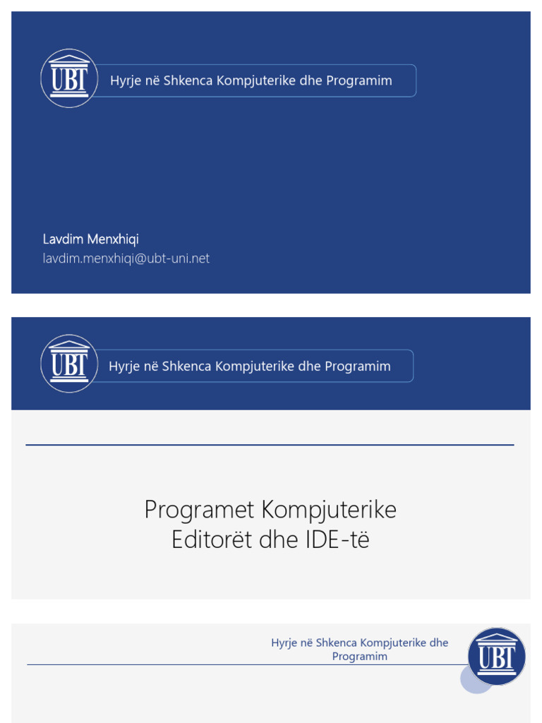Tema 2 - Hyrje Në Shkenca Kompjuterike Dhe Programim | PDF