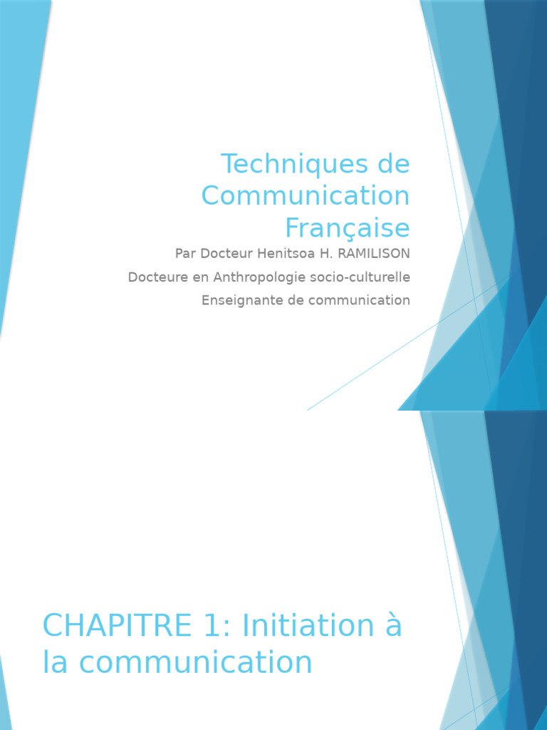 Techniques de Communication en France | PDF | Publicité | Expérience ...