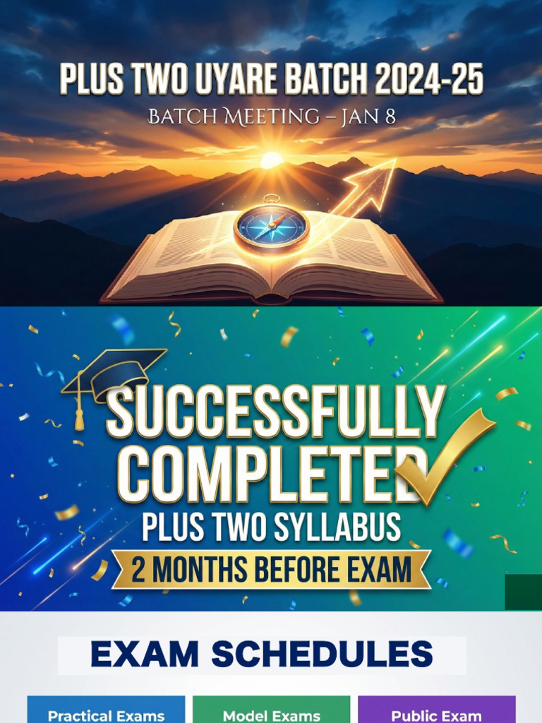 Plus Two Batch Meeting Jan 8 | PDF