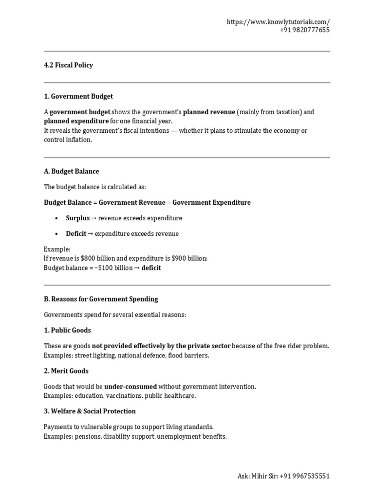 4.2 | PDF | Taxes | Fiscal Policy