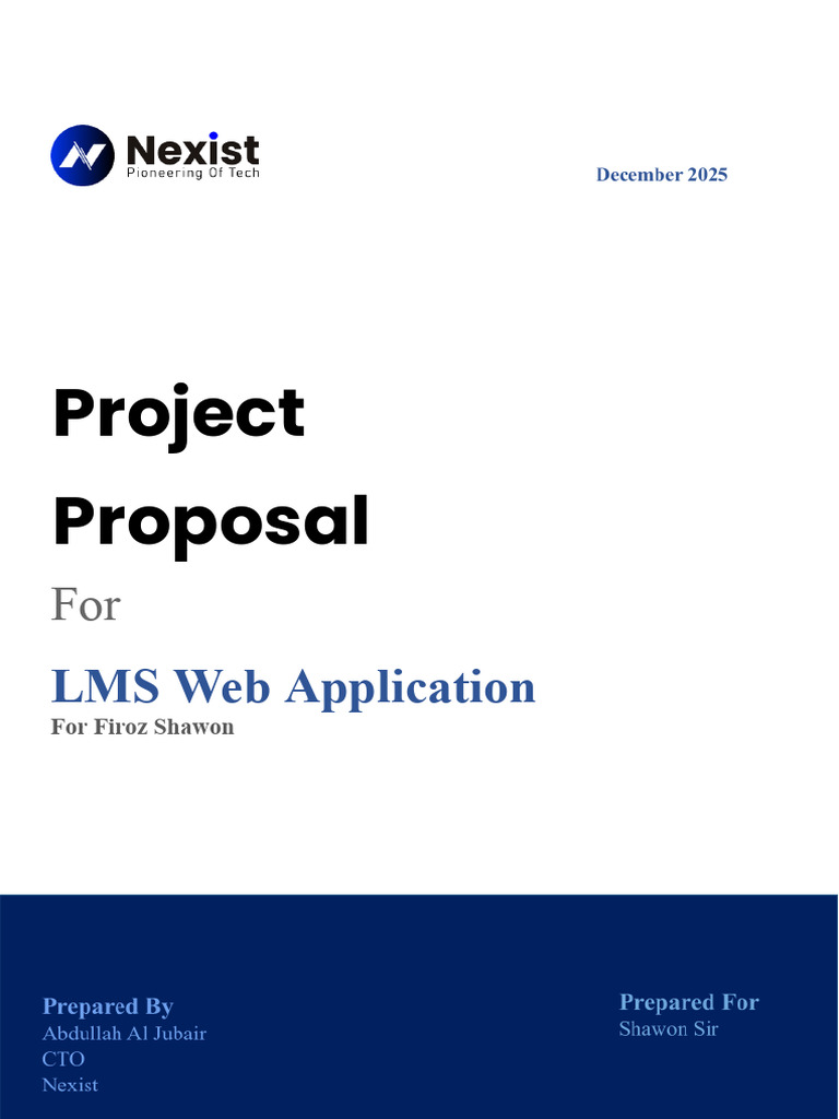EdTech LMS Web App Proposal | PDF | Software | Computing
