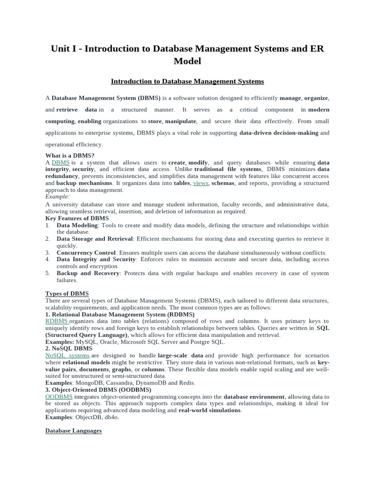 Introduction to Database Management Systems | PDF | Databases ...