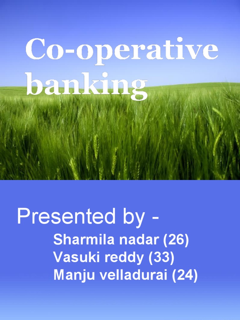 Co Operative Banking | PDF