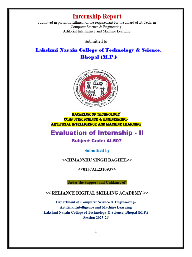 Python for Data Science Internship Report | PDF | Machine Learning ...