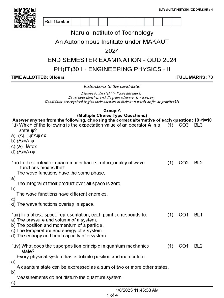 R23_PH(IT)301_199 | PDF | Wave Function | Band Gap