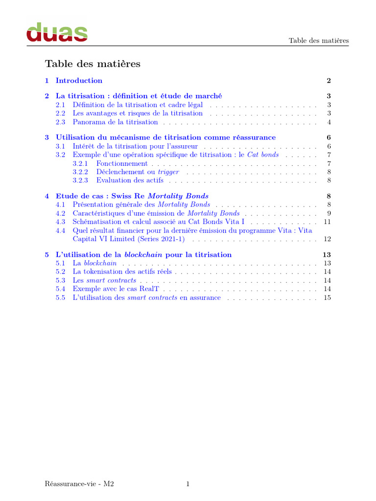 Titrisation : Définition et enjeux clés | PDF | Titrisation | Réassurance
