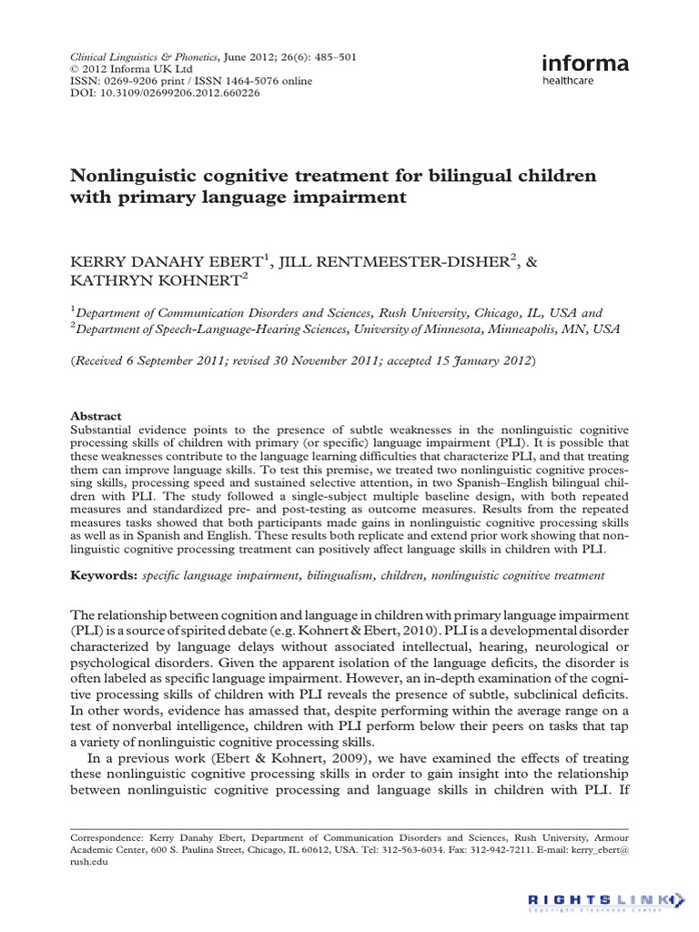 ebert2012-Nonlinguistic cognitive treatment for bilingual children ...