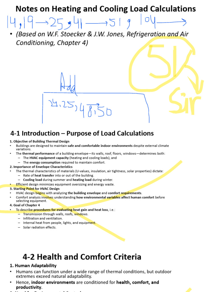 Heating and Cooling Load Calculation Guide | PDF | Heat Transfer ...