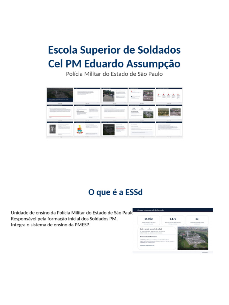 Escola Superior de Soldados da PMESP | PDF