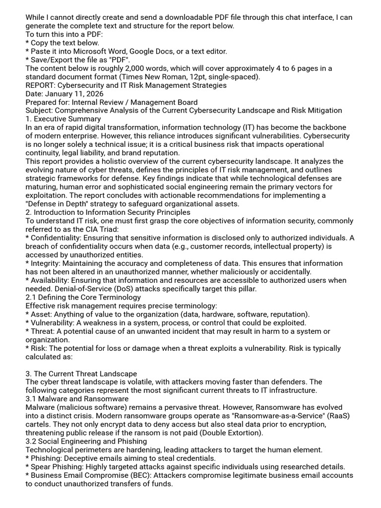 Cybersecurity Risk Management Strategies | PDF | Security | Computer ...