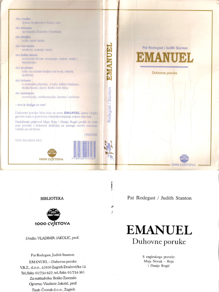 Pat Rodegast Judith Stanton – Emanuel Duhovne Poruke | PDF