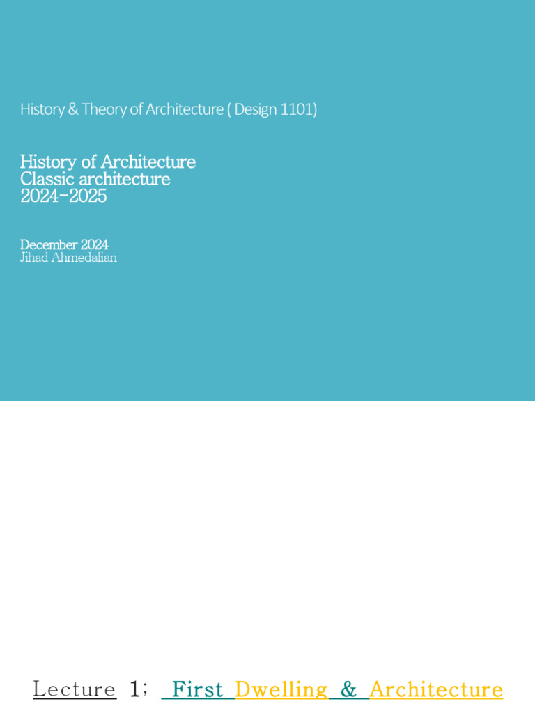 History of Architecture Overview | PDF | Stonehenge | Egyptian Pyramids
