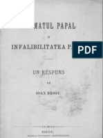 (Ioan Broju) 1890 Primatul Papal Si Infaibilitatea Papei