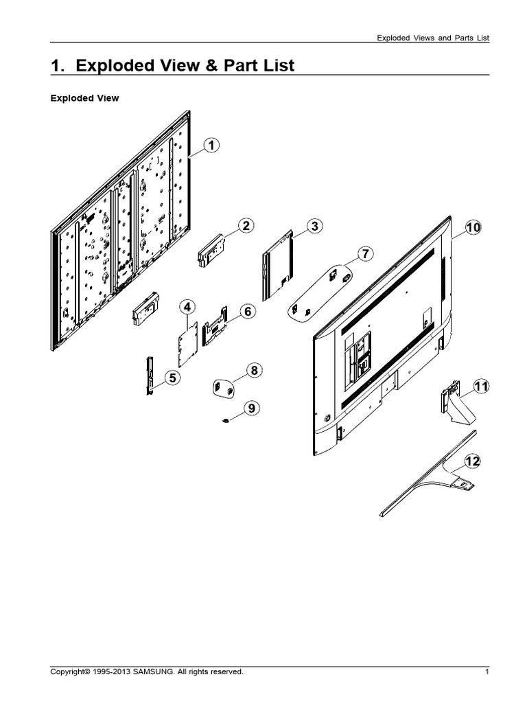 Samsung JU7000 Parts and Exploded View | PDF | Electrical Engineering