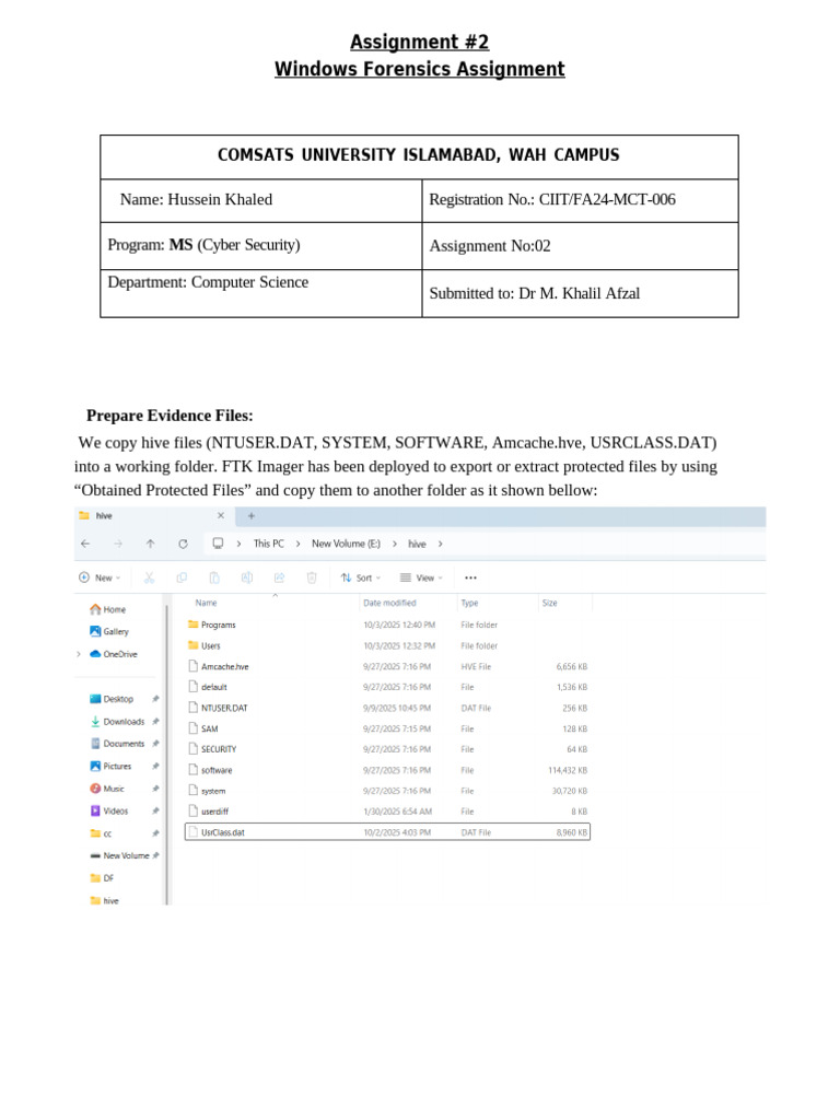 Windows Forensics Analysis Report | PDF | Windows Registry | Computer File