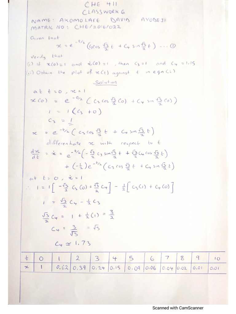 Classwork 6 1 | PDF