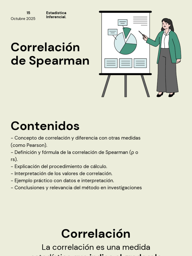 Correlación de Spearman | PDF | Coeficiente de correlación de rango de ...