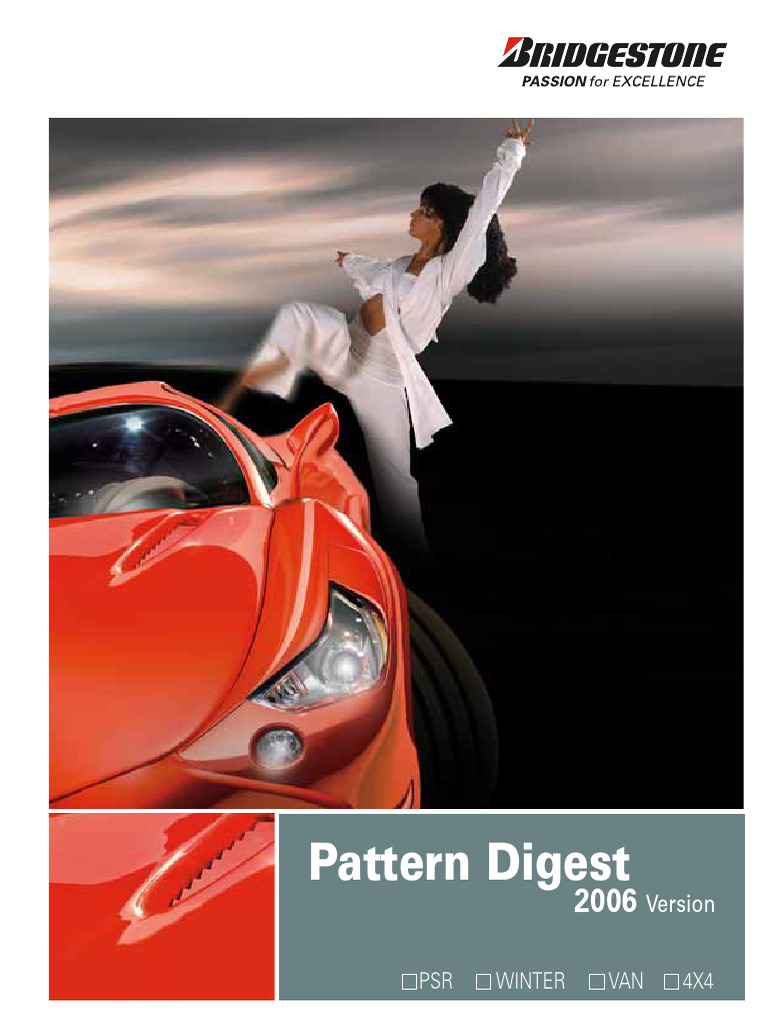 Bridgestone Tyre Pattern Digest 2006 | PDF | Vehicle Parts | Wheel