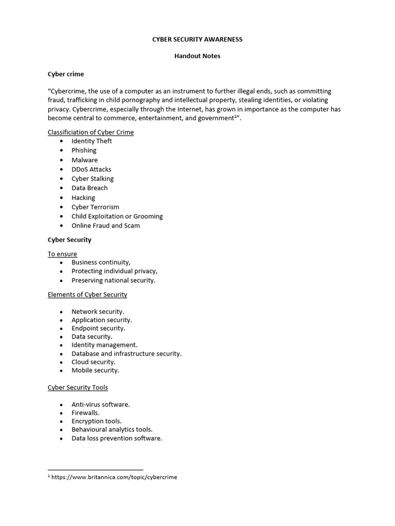 Cyber Security Awareness Guide | PDF | Security | Computer Security