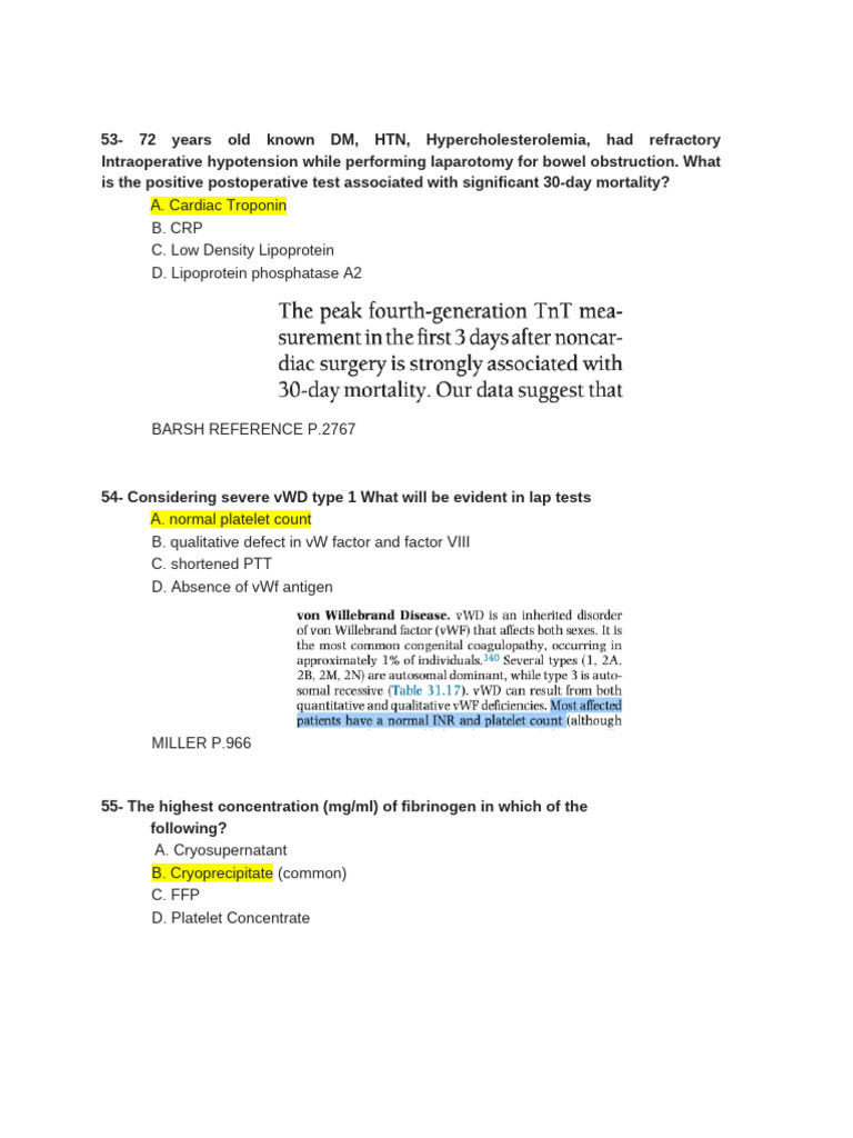 Postoperative Tests and Surgical Protocols | PDF