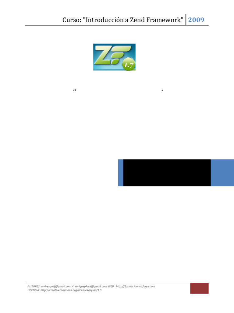 1 Zend Framework Introduccion | PDF | Modelo – Vista – Controlador ...