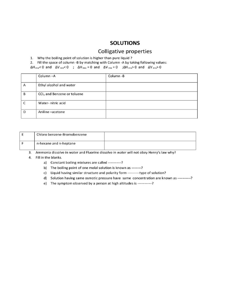 Solution Worksheet.pdf | PDF