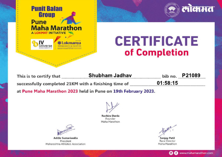 Https Myraceindia - Com Live API Assets Certificates 2023 Lokmat Pune ...