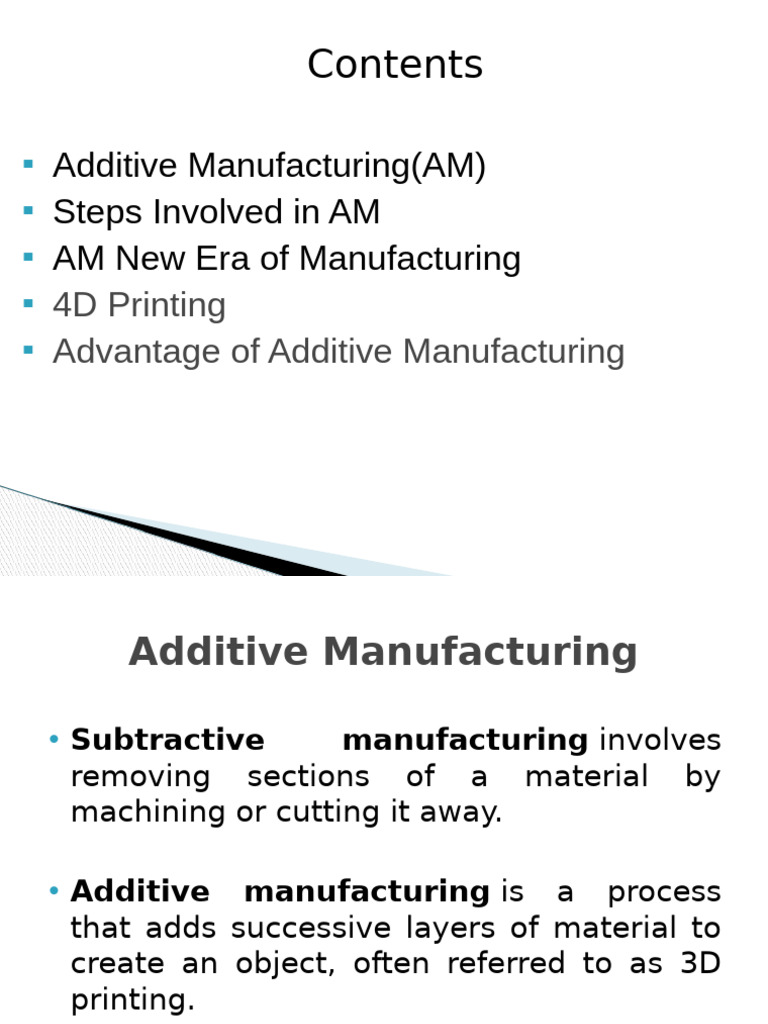 Additive Manufacturing: A New Era in 3D Printing | PDF | 3 D Printing ...