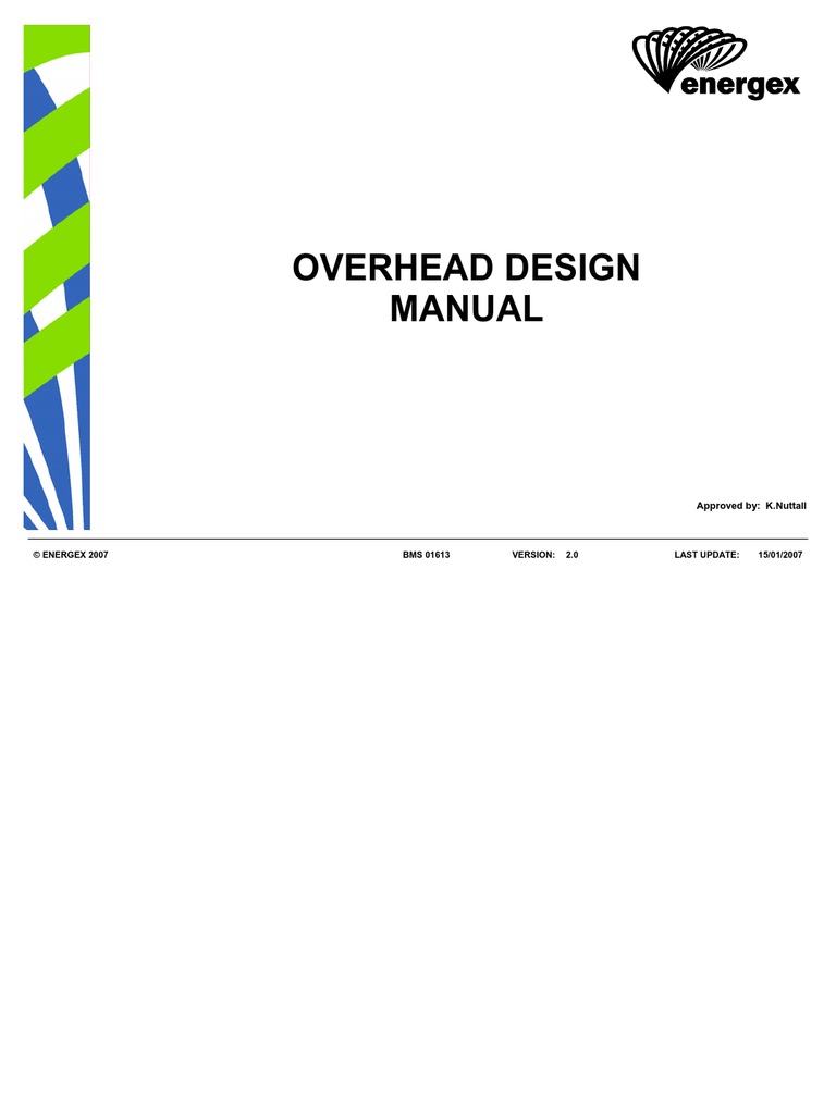Energex Overhead Design Manual Insulator (Electricity) Transformer