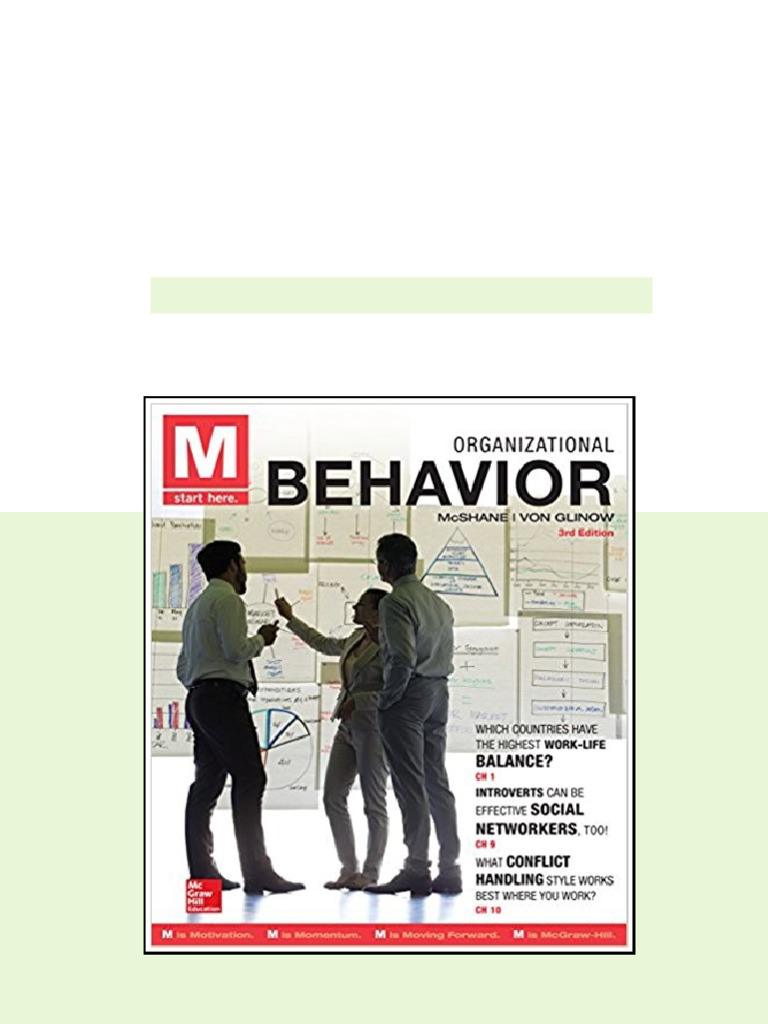 (eBook PDF) M: Organizational Behavior 3rd Edition by Steven McShane ...