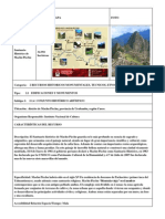 Ficha de Inventario Machu Picchu