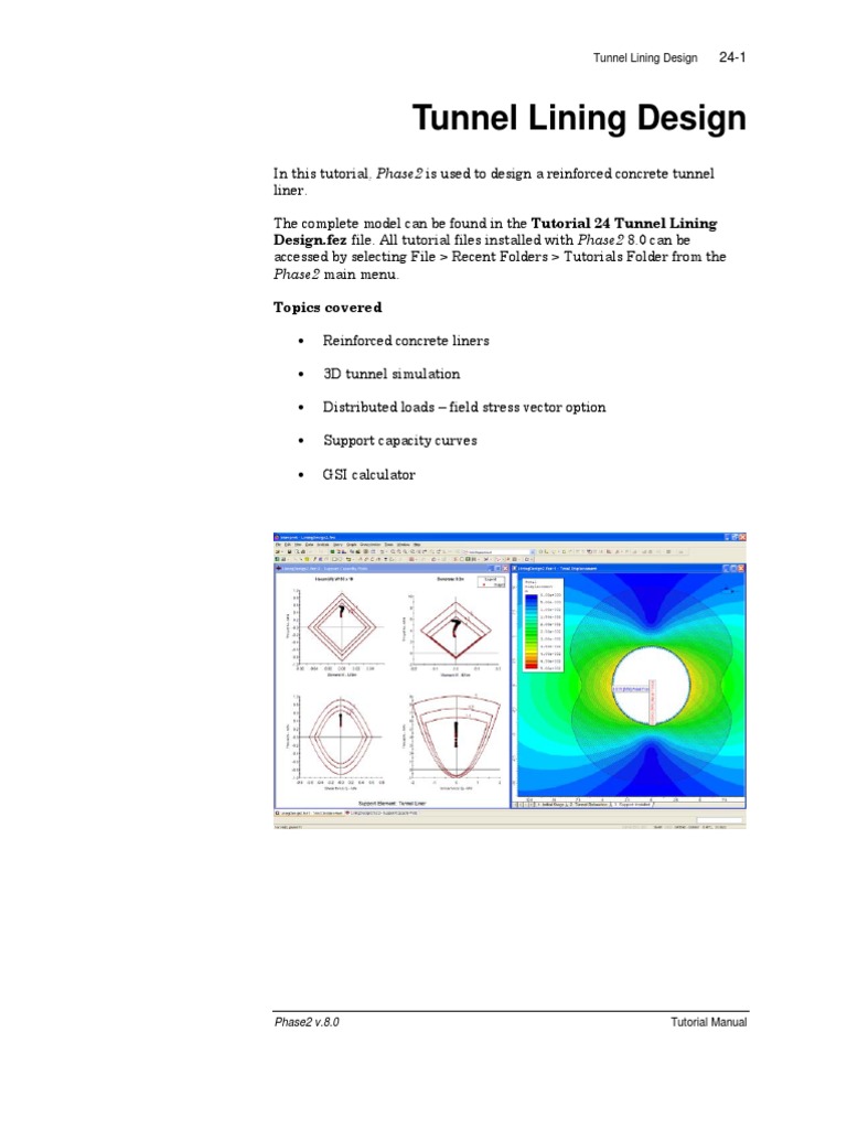 Tutorial 24 Tunnel Lining Design Strength Of Materials Fracture